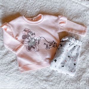 Minnie Mouse Long Sleeve Fleece Pullover & Jogger Set